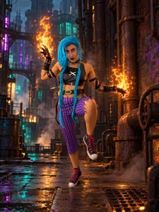 Violet_rousse7 💙💜 Jinx: Queen of Chaos 💣🔥 Pic 7