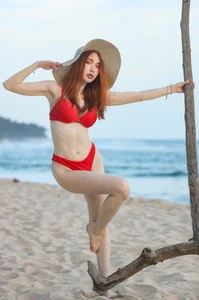 MayaSolar lady in red Εικόνα