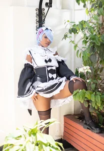 kary_bunny3 Cosplay Rem 💙 Pic 5