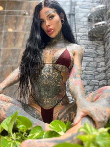 darkinkedbabe micro bikini shower shoot Immagine  9