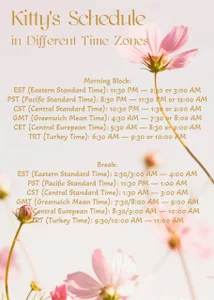 Heeykitty Approximate schedule Foto 3