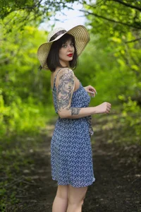 NicoleMun In a blue dress💙 사진 5