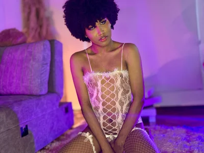 NaomiSaenz_ Bunny Naughty ♥ Lingerie, pantyhose, ebony, curly, latina, tall, skinny, thin, trans, bigass slika 8