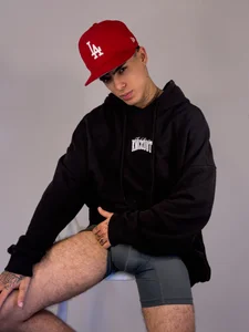 MIGUEL_AGUIRRECA BLACK HOODIE Poză 3