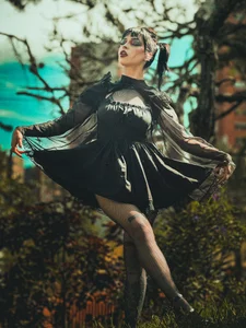 Kitty_arts's 🎀🌚 like a tim burton doll that came out of hell to a halloween party 🎃🔥 Sex Photo 4