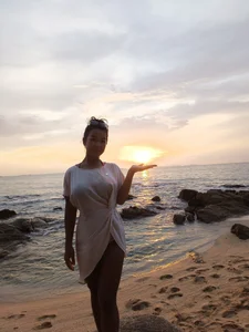 AsianTeen-BigBoops On the Beach Pic 3