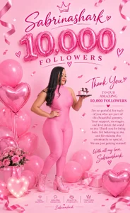 Sabrinashark Thank you for the 10,000 followers, sabrinashark Pic
