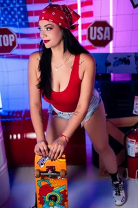 MarianaMontezz 🦅 Independence Day Patriot Curves Album 🦅 Foto 2