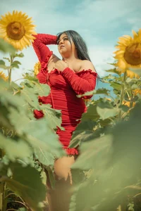 BiancaFollerach photos with beautiful sunflowers 🌻 사진 8