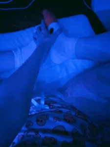 lovely_nekochan After night bath blue led light 🩵💙 Pic 3