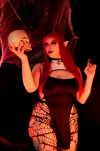 mikaskullcs 🩸 Crimson Temptation: La Reina de las Sombras 🖤💀 Gambar 7