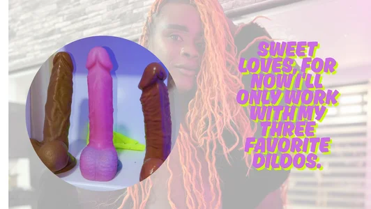 puca_ebony Sweet loves, for now I'll only work with my three favorite dildos. 圖片