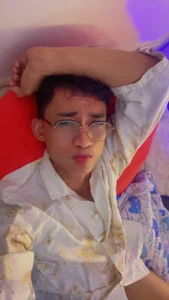 good_boy_in_bed just woke up Pic