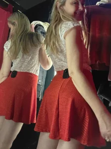 1Sweetnina Loving my red skirt Pic 6