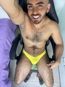 adamhairy Yellow swimsuit Pic 4