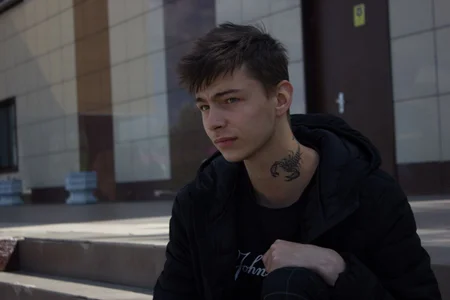 In the abandoned building