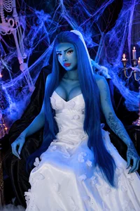 Isabel_Escorcia 💀💍 Emily, the Cursed Bride Who Will Steal Your Heart… and Your Desires 🖤🥀 Pic 3