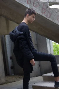 In the abandoned building