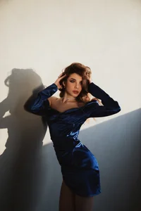 AngelicaDillon little blue dress💙 slika