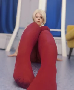 Red tights de Yoki_Shizuko  6 Imagens