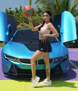 Patricia XXX in the Car BMW I8