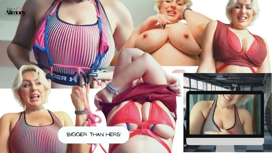 GoddessAlimony BIGGER THAN HERS Screen Grabs Poză