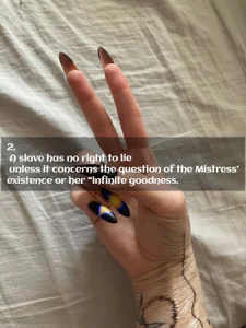 10 SACRED RULES OF MISTRESS MARY. de Mina_Sanna  2 photos