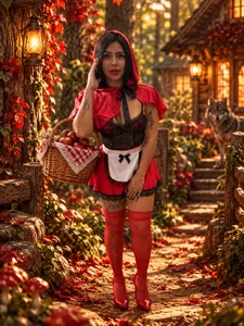❤️🐺 Noa: Little Red, Big Temptation de Noa_rousse01  5 Imagens