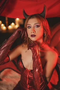 MelissaFoxx Happy Halloween Devil รูป  2