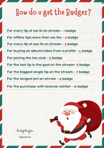 R-U-B-Y X-MAS BADGE Pic