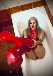 EvelynLexy Red boots Εικόνα 2