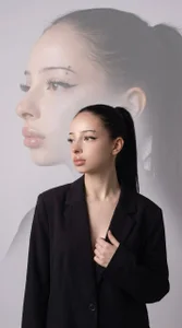 In a jacket