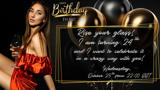 ChristynaRoss I'm turning 24th! Celebrate with me! Bilde