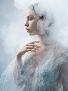 _luna_fox_ Elegant photo session in feathers✨ Immagine  2