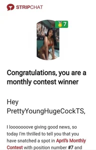 PrettyYoungHugeCockTS ACHIEVEMENTS Pic