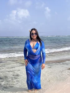 Ayha_khalaf vacation on the beach Pic 2