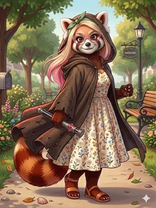 Blakelytgirl Furry persona Red Panda Foto 8