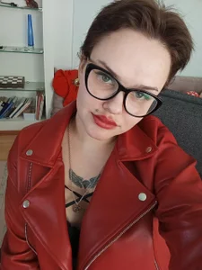 KamillaJei red leather jacket 圖片 6