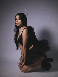 HannaClarrk_ Your black angel🔥🖤 Foto