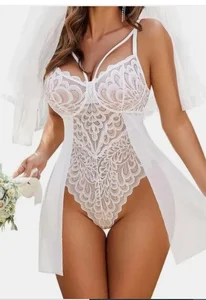 Show in HeenaENT Nylon Fabric Babydoll-25tk od manustripjob  snímek