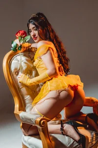 _jasmine_blush Secrets in Yellow Silk 🔥  5টি ছবি