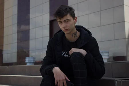 In the abandoned building
