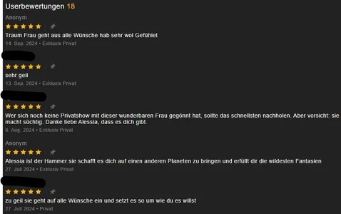 AlessiaAura 5* reviews of private + c2c shows ->les meine Bewertungen + lad mich ein (2024) зображення 3