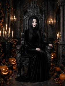 Abril_Beltran_ this is halloween I'm Morticia Addams Kuva 4