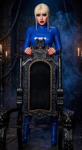 AntoniaSaints blue latex mstress Hình