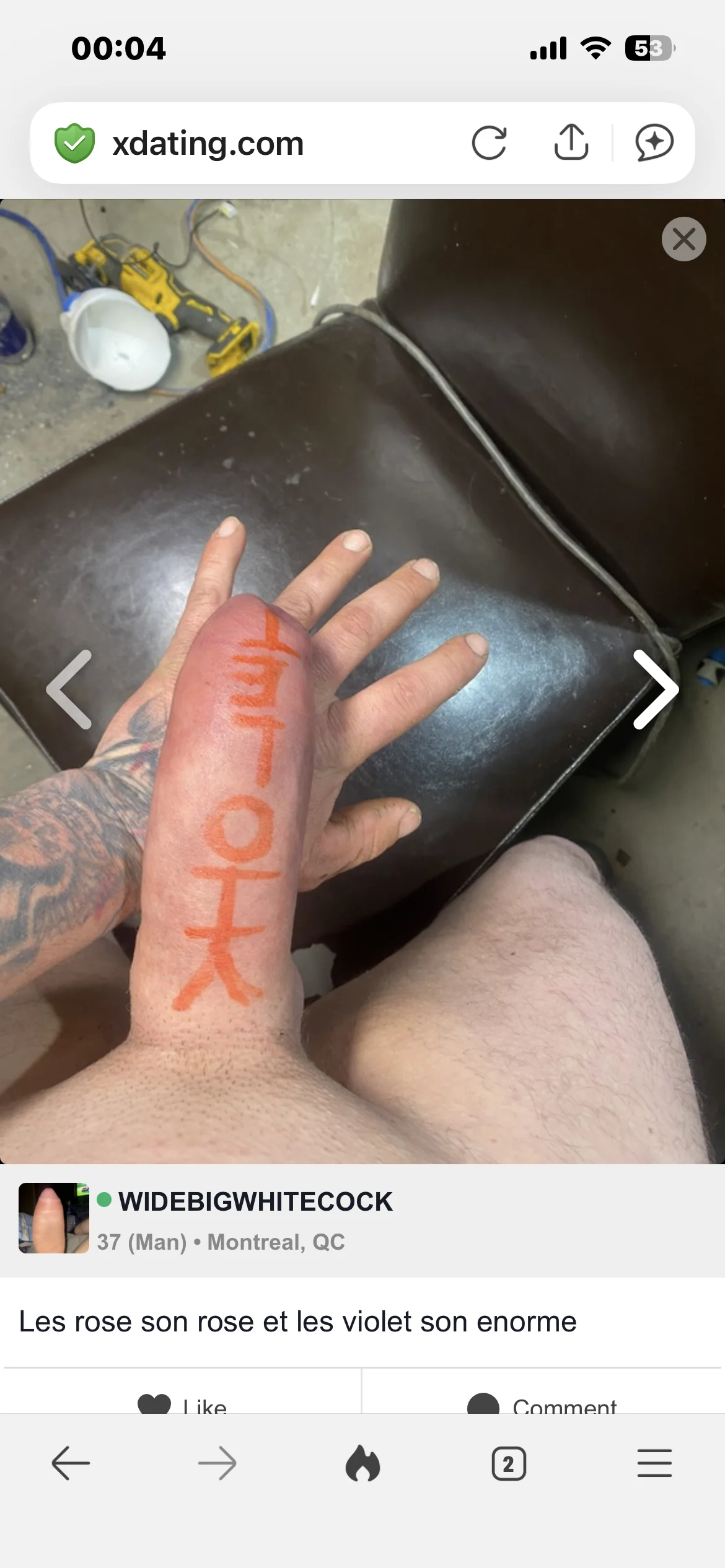XXX Porn Photo of Nude WIDBIGWHITECOCK 6