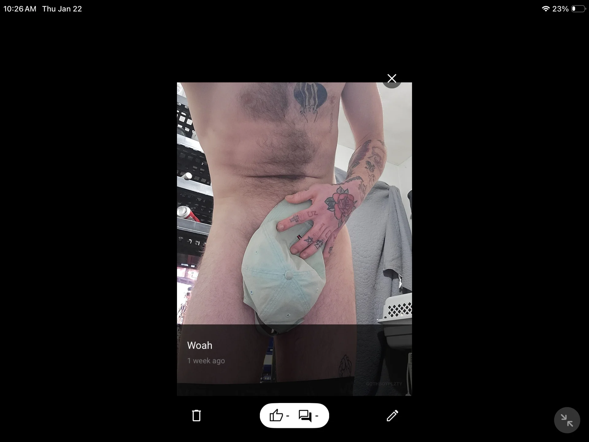 XXX Porn Photo of Nude gothboiplzty 4