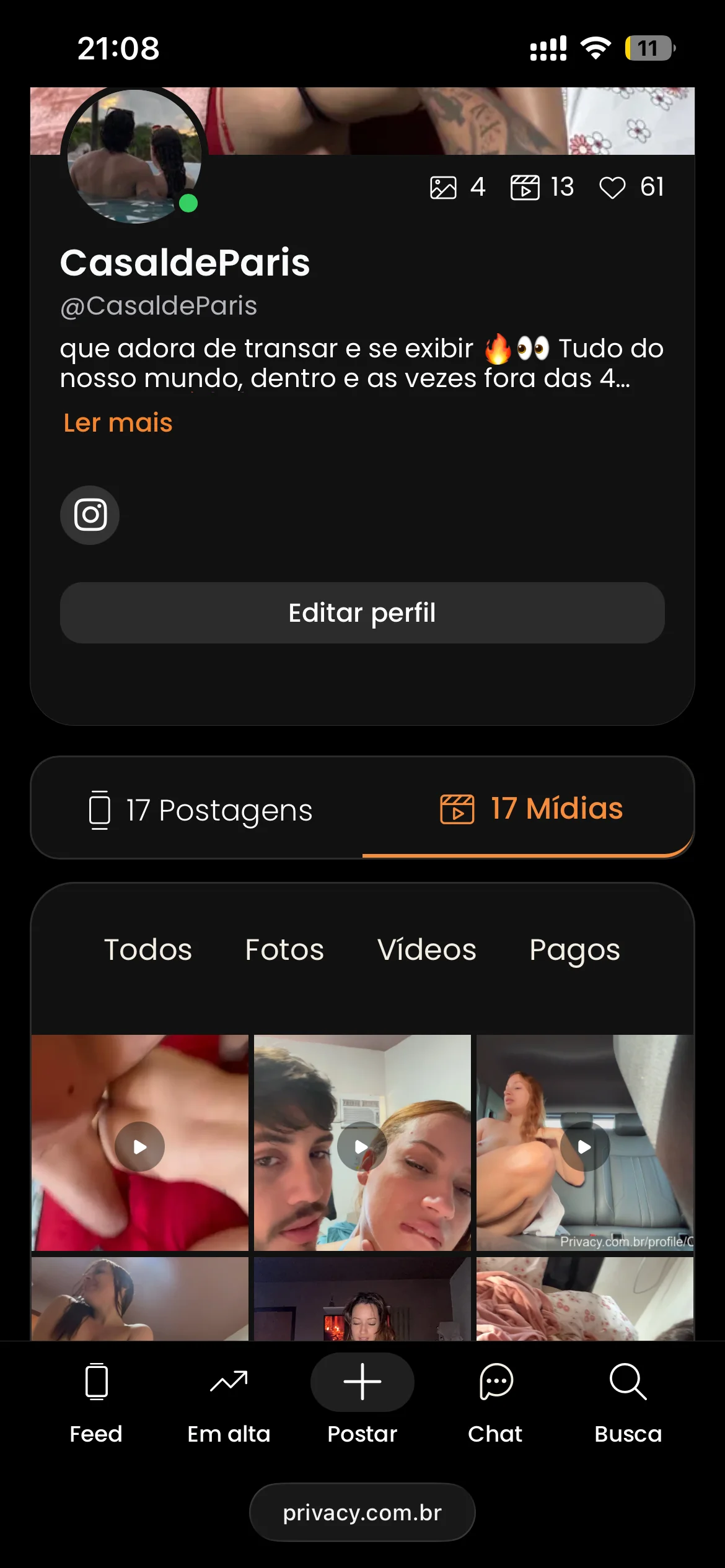 XXX Porn Photo of Nude meninadeparis 4